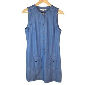 Trina Turk women’s shift lyocell chambray dress size 2